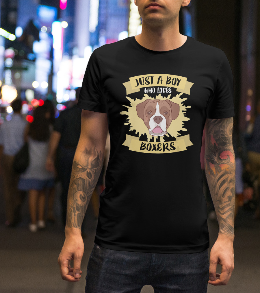 Just A Boy Who Loves Boxers T-Shirt