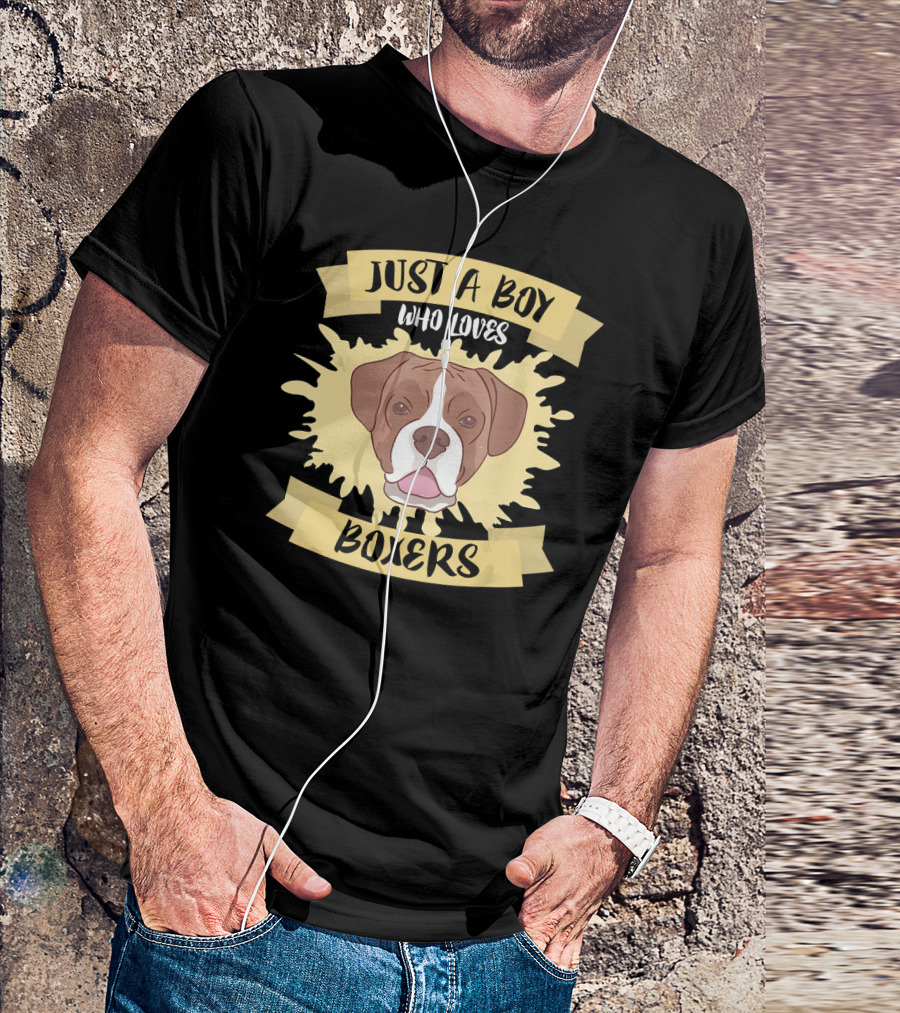 Just A Boy Who Loves Boxers T-Shirt
