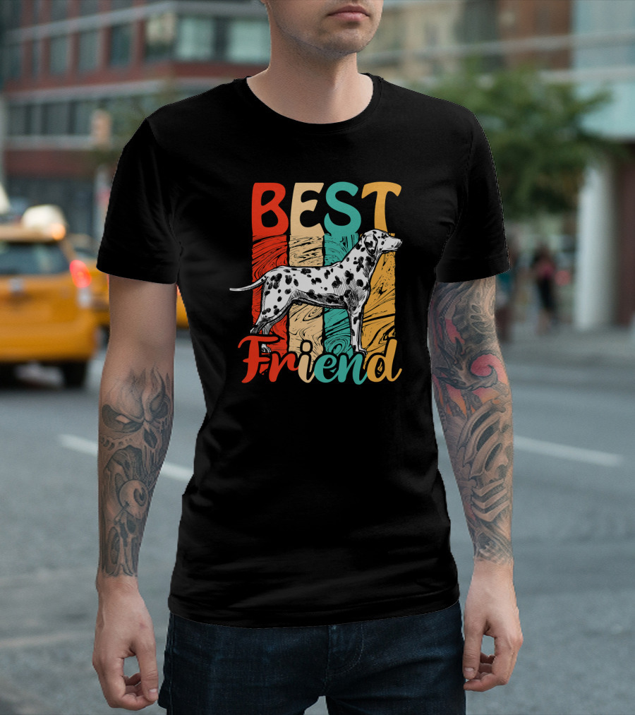 Best Friend Animal Dog Lover Dalmatian T-Shirt