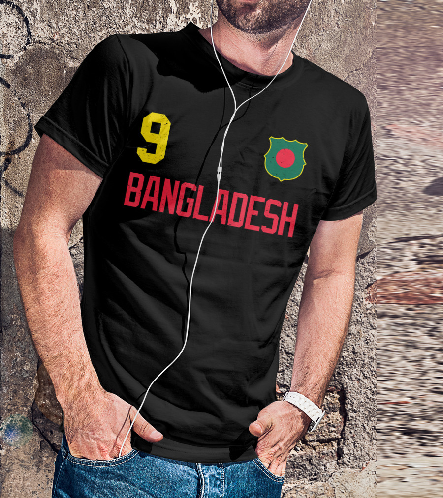 9 Bangladesh Football Soccer Cricket T-Shirt