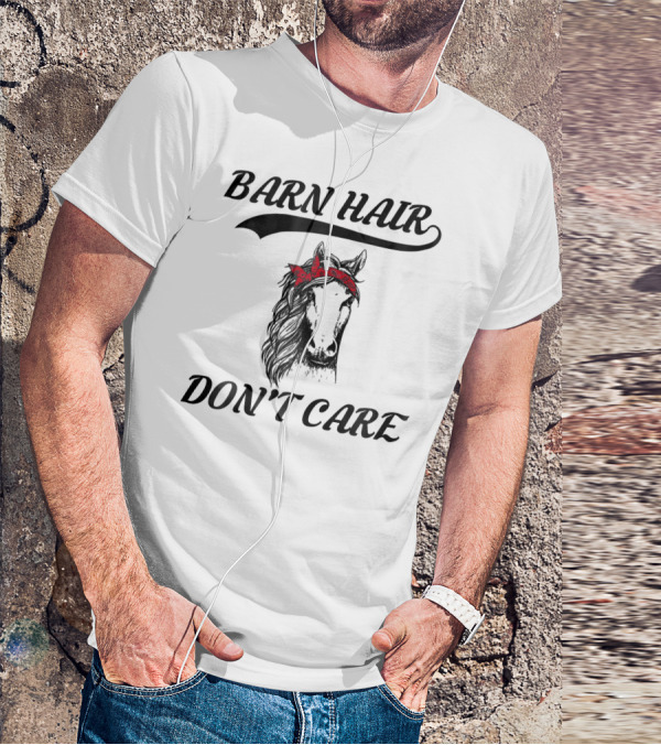Barn Hair Don't Care Horse Bandana Rider T-Shirt