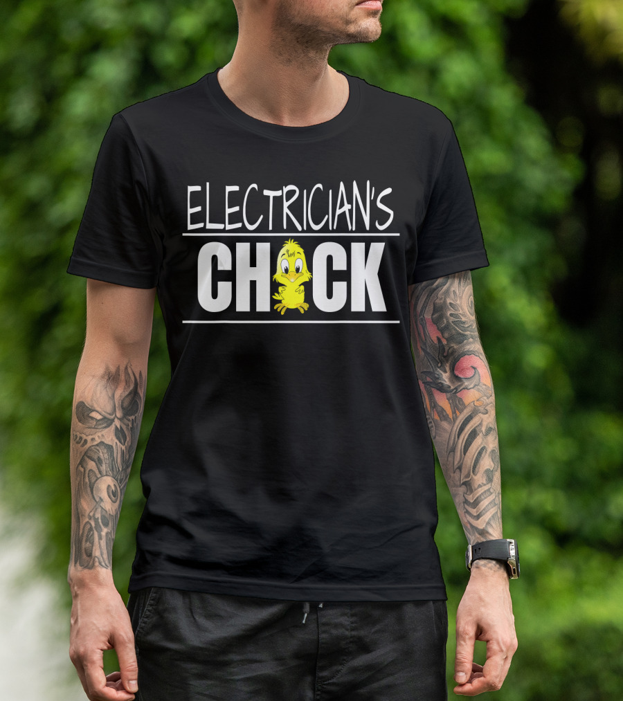 Electrician's Chick Wife Girlfriend Cute Yellow Bird T-Shirt