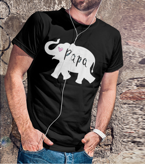 Papa Africa Elephant Father Men's T-Shirt