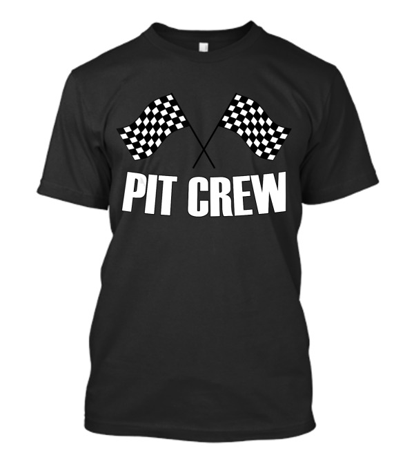 Pit Crew Checkered Flag Racing Team T-Shirt