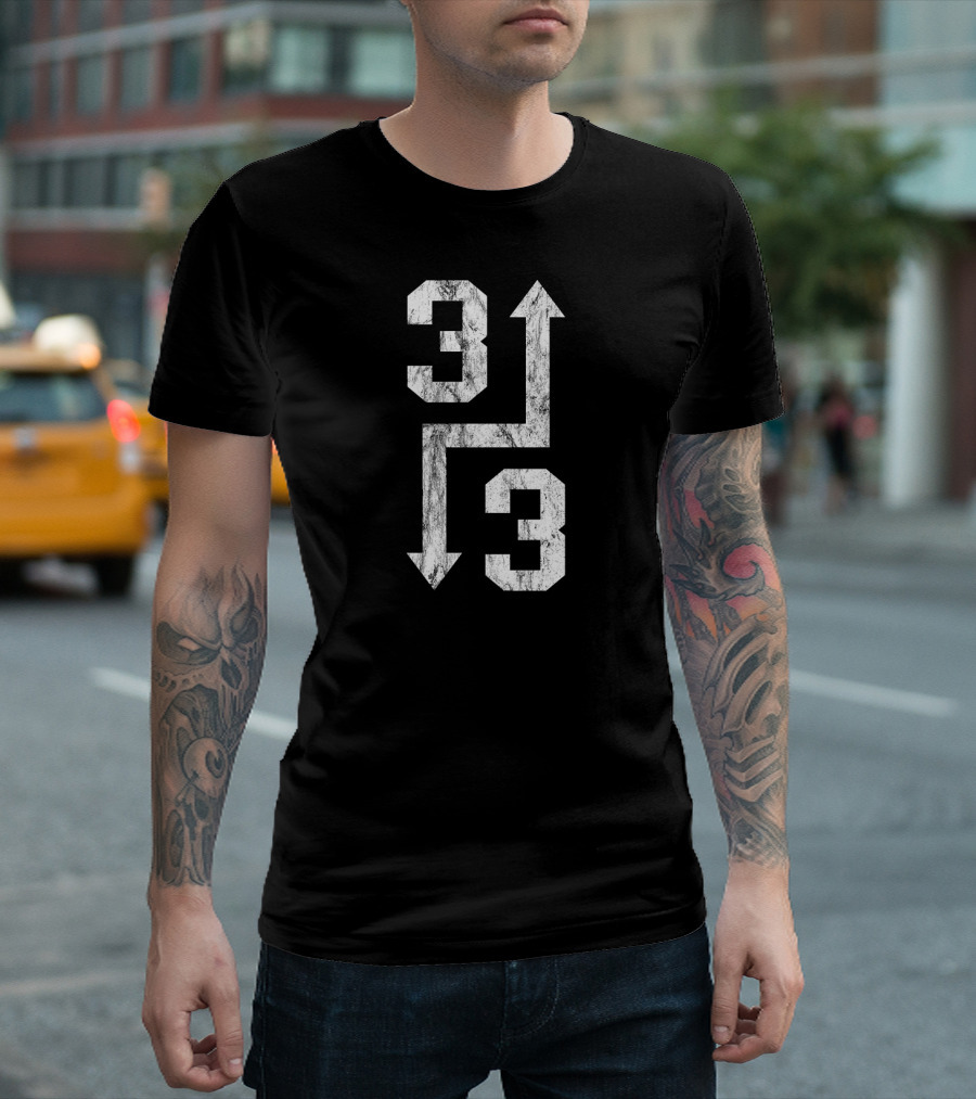 3 Up 3 Down Baseball Softball Scoreboard Arrows Game T-Shirt