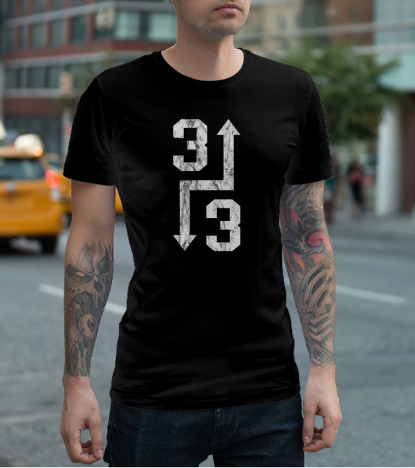 3 Up 3 Down Baseball Softball Scoreboard Arrows Game T-Shirt