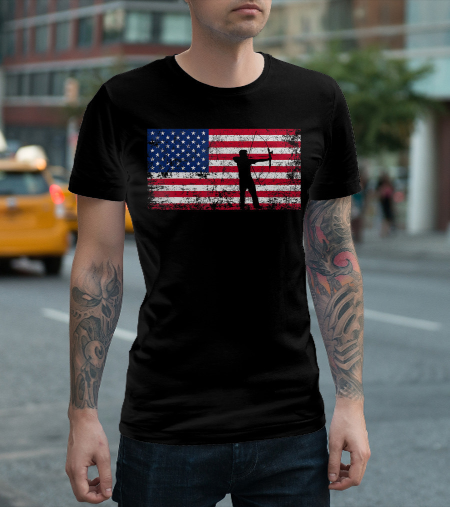 American Flag Archery T-Shirt