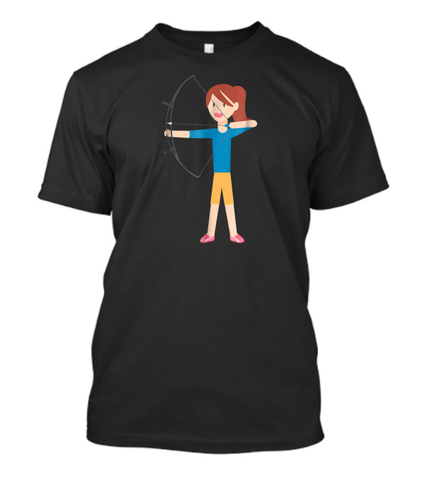 Archery Sport Kid Holding Bow And Arrow T-Shirt