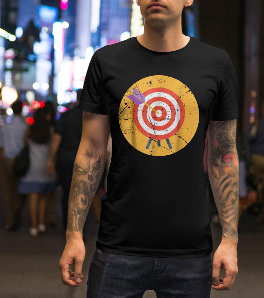 Archery Target Sport Arrows Bullseye T-Shirt