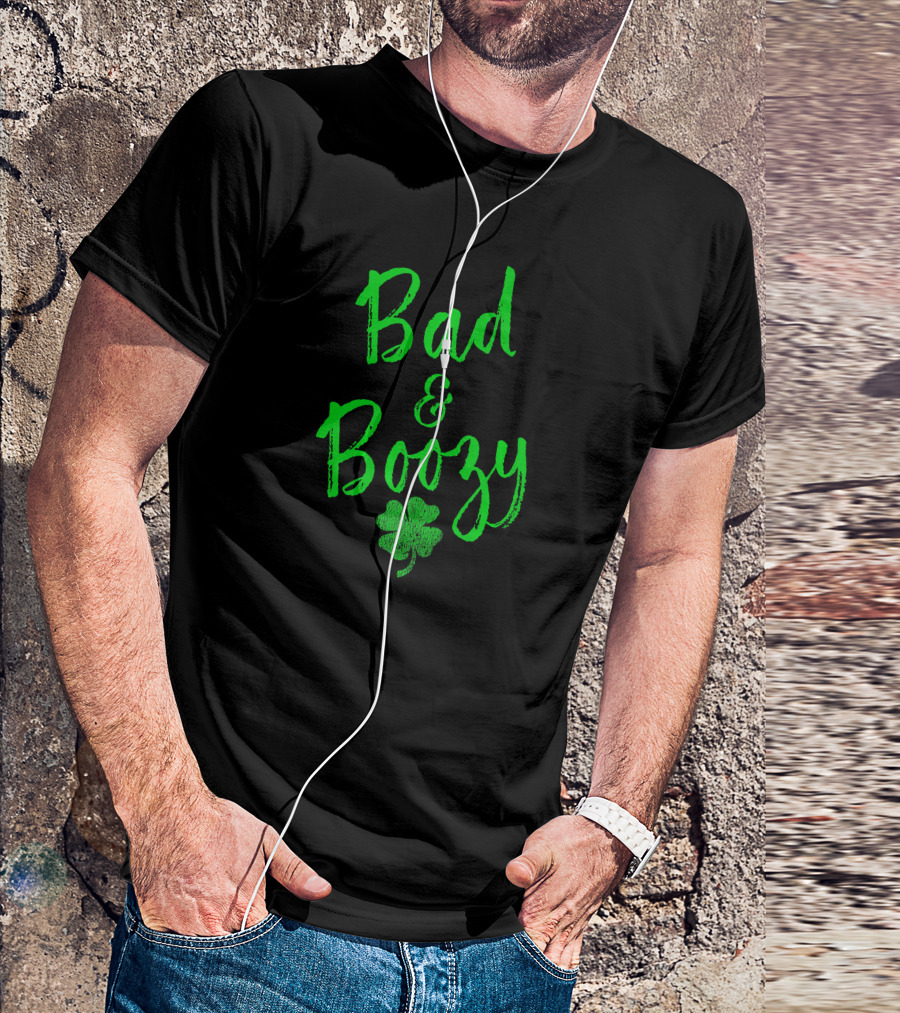 Bad And Boozy Shamrock Charm T-Shirt