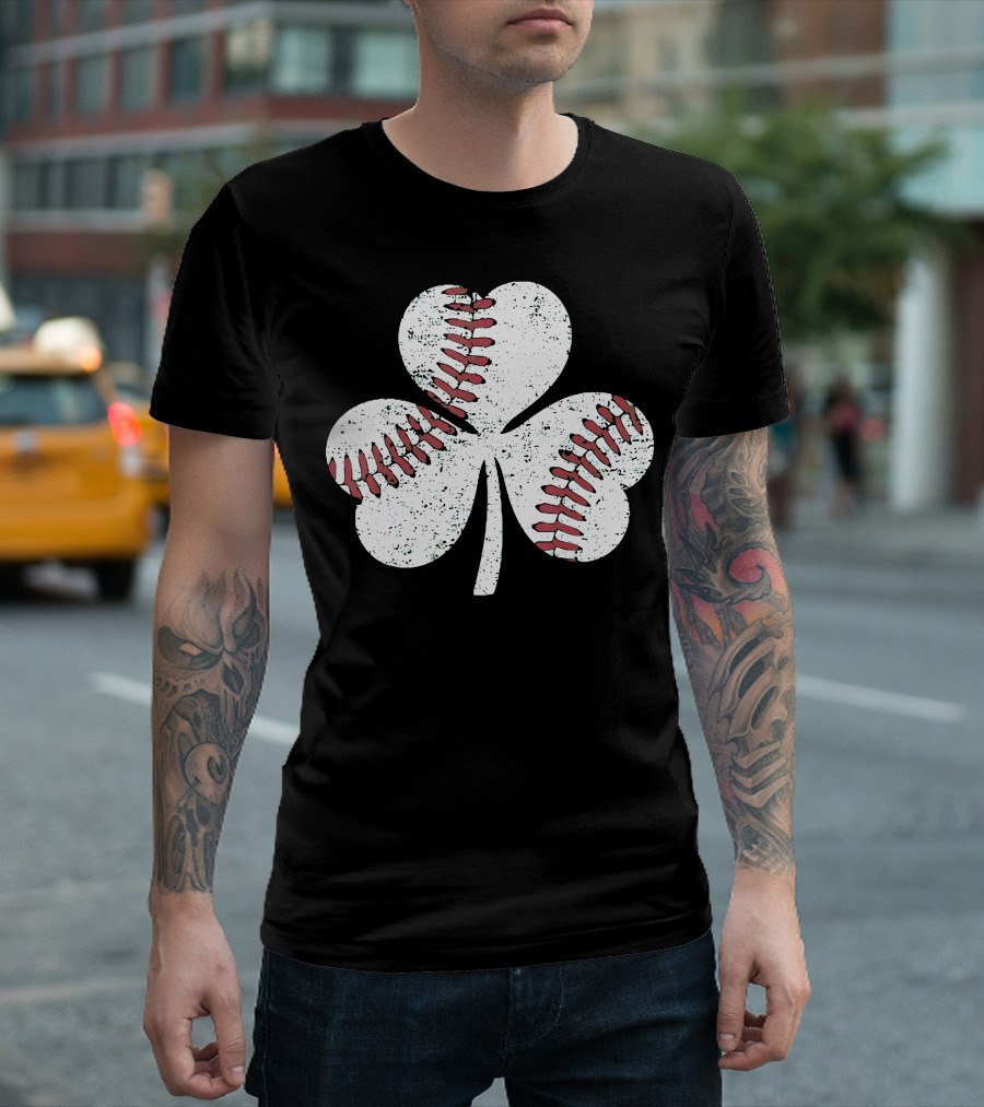 Baseball Shamrock St Patrick's Day Boy T-Shirt