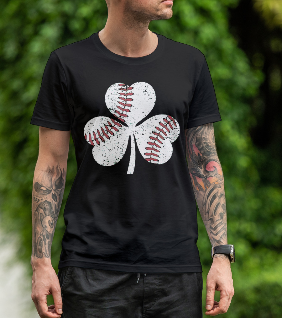 Baseball Shamrock St Patrick's Day Boy T-Shirt