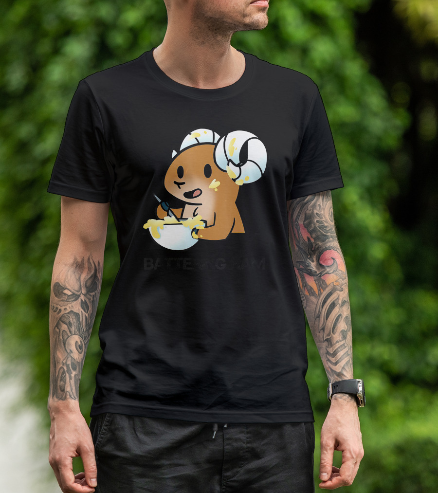 Battering Ram Funny Baking Me Ram Mixing Bowl T-Shirt