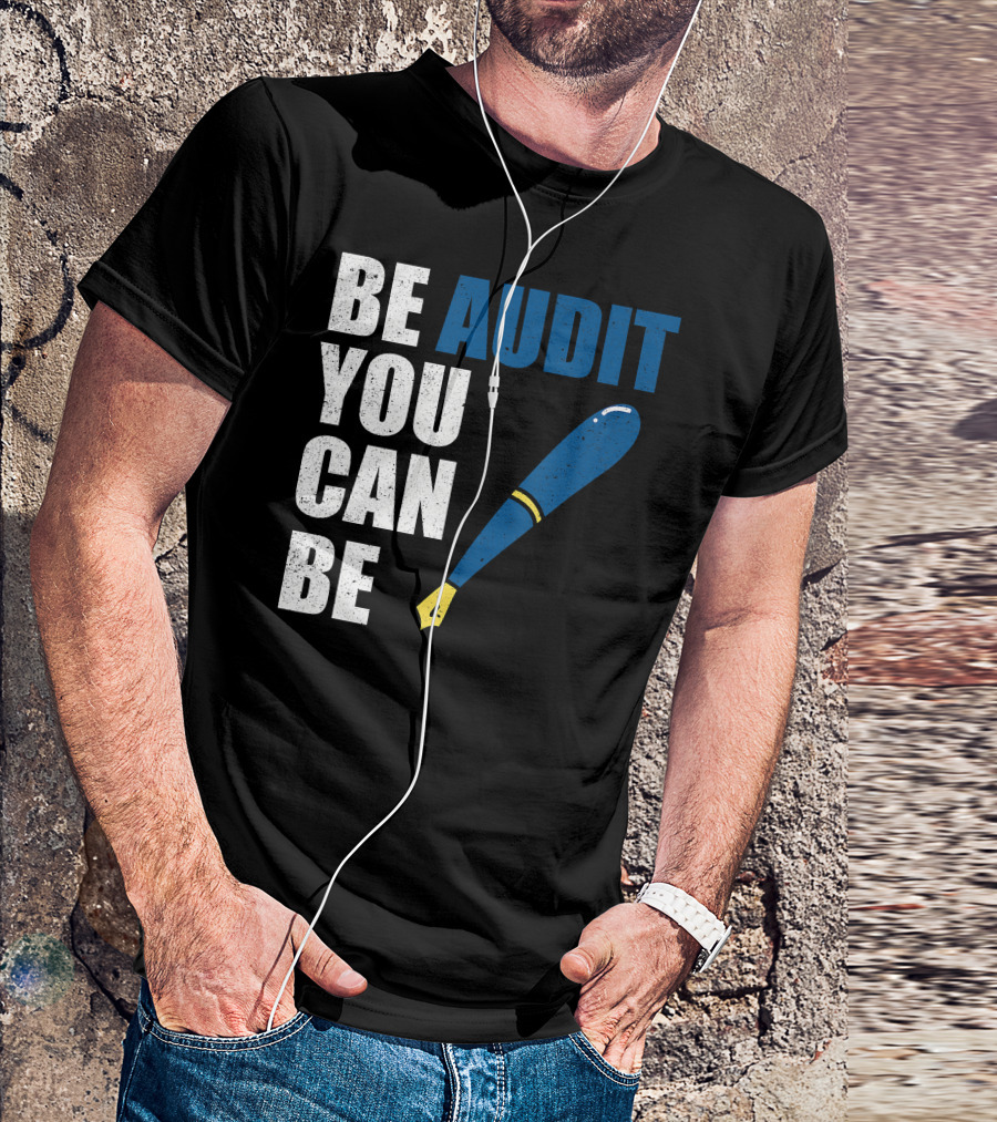 Be Audit You Can Be Funny Accountant Humor Baseball Bat T-Shirt