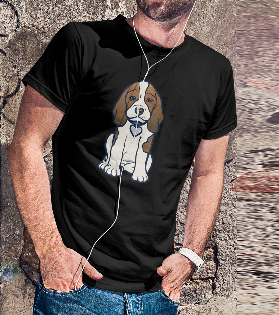 Beagle Puppy With Heart Collar T-Shirt