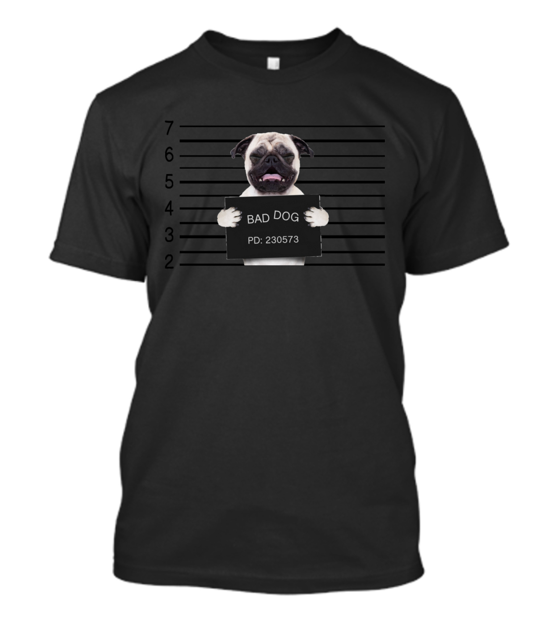 Bad Dog National Mutt Day Mugshot 230573 T-Shirt