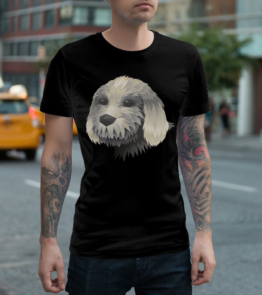 Puppy Mosaic Geometric Canine T-Shirt