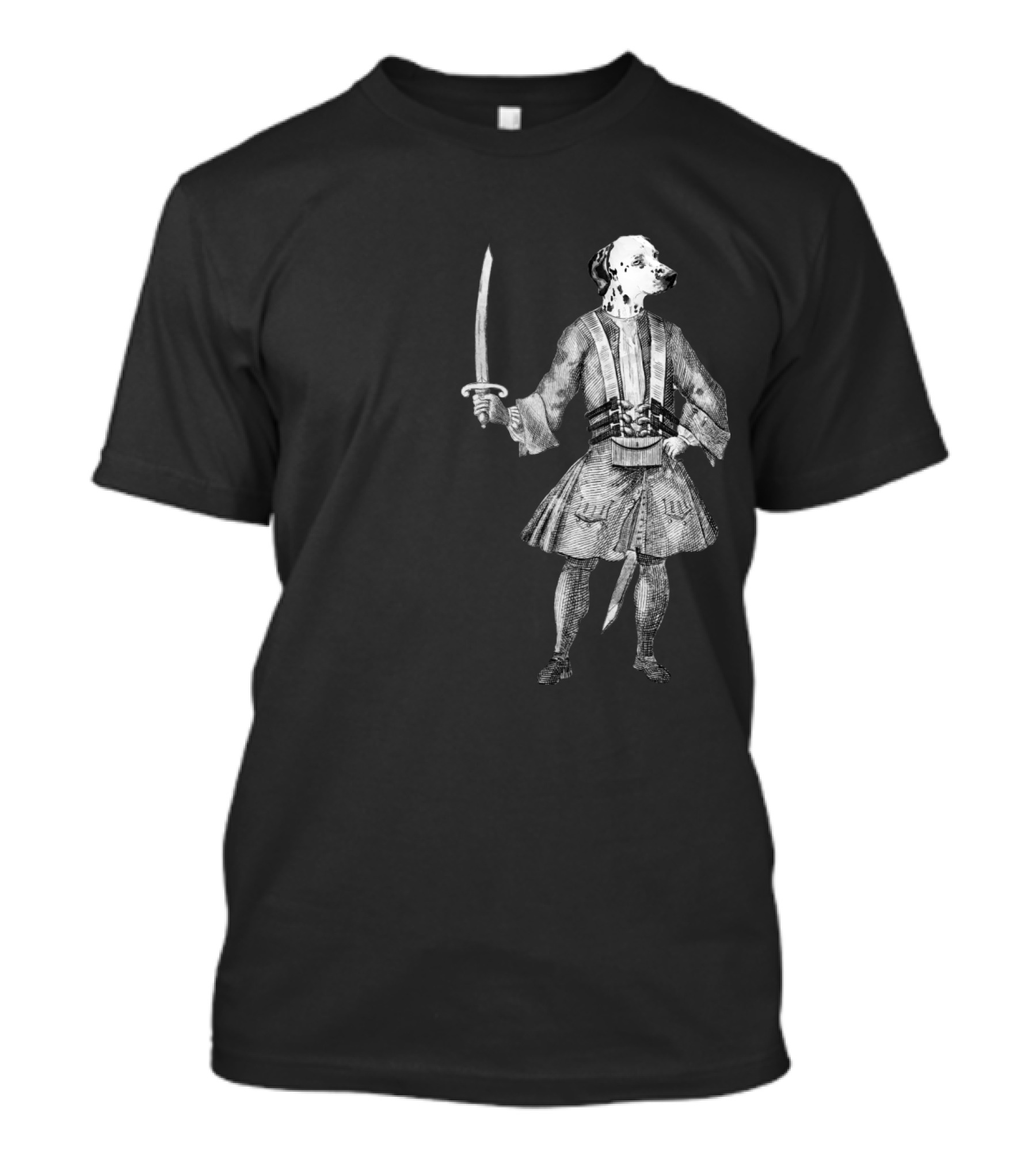Ahoy Dalmatian Pirate With Sword T-Shirt