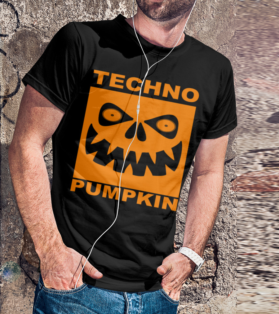 TECHNO PUMPKIN HALLOWEEN FACE T-Shirt