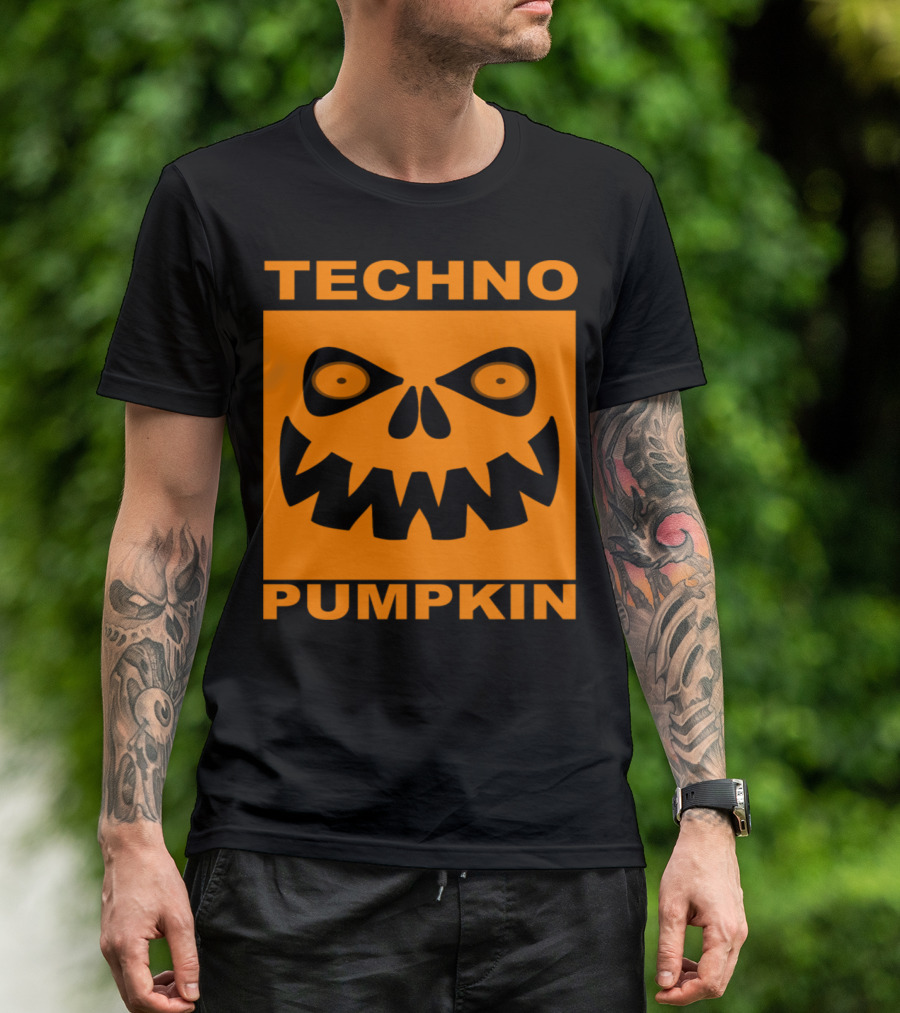 TECHNO PUMPKIN HALLOWEEN FACE T-Shirt