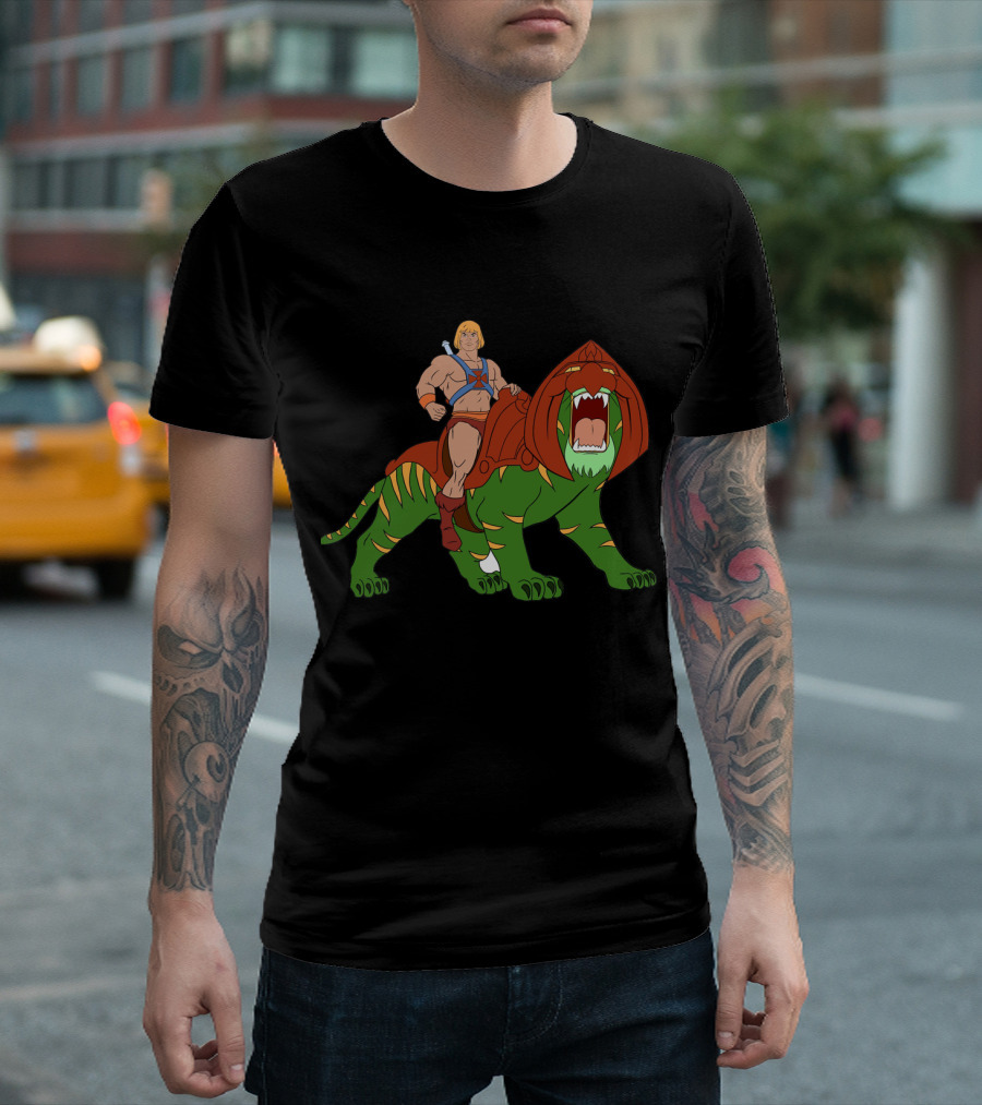 He-Man and BattleCat Classic Filmation T-Shirt
