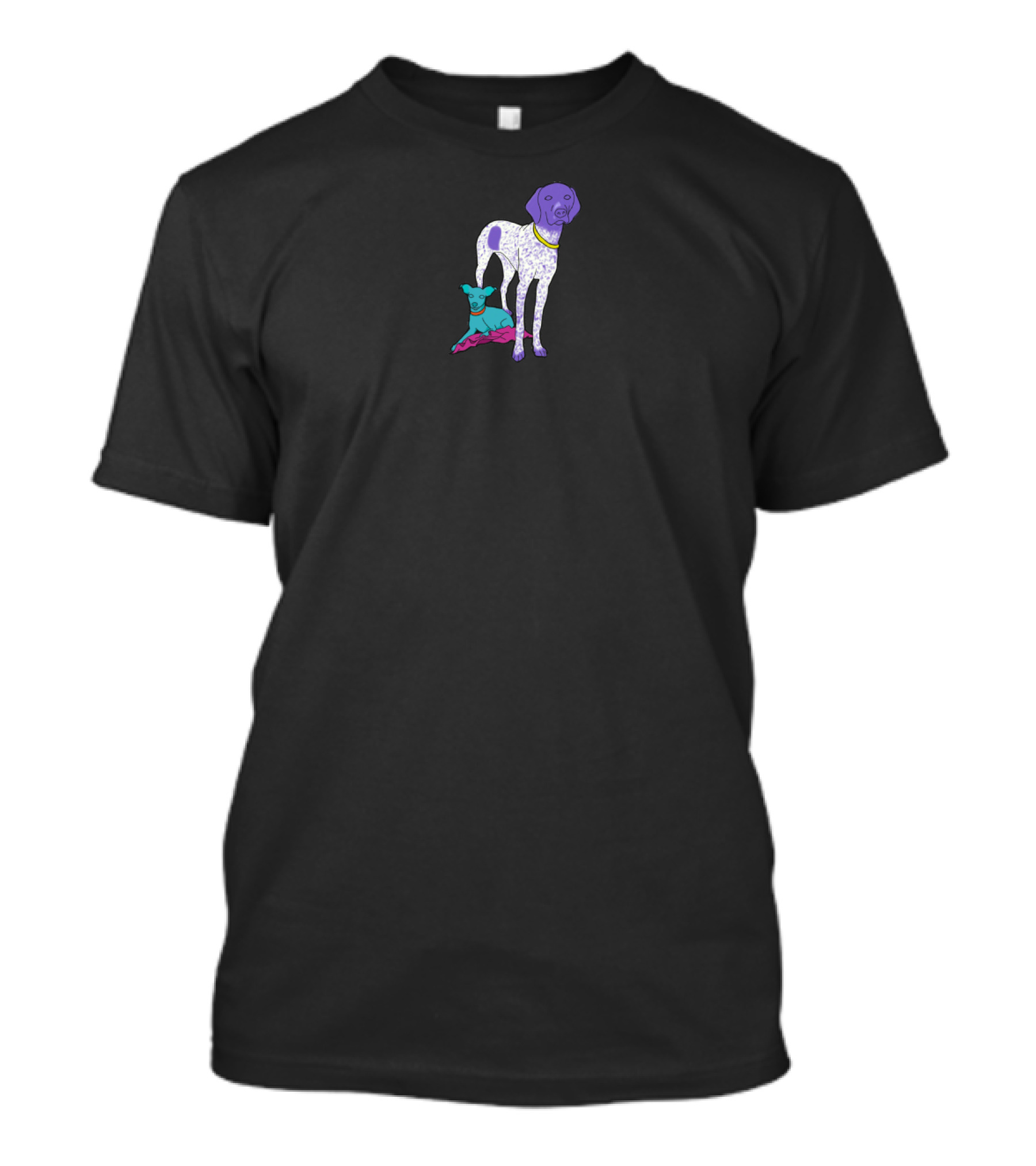 Whimsical Dogs With Long Legs And Large Ears T-Shirt