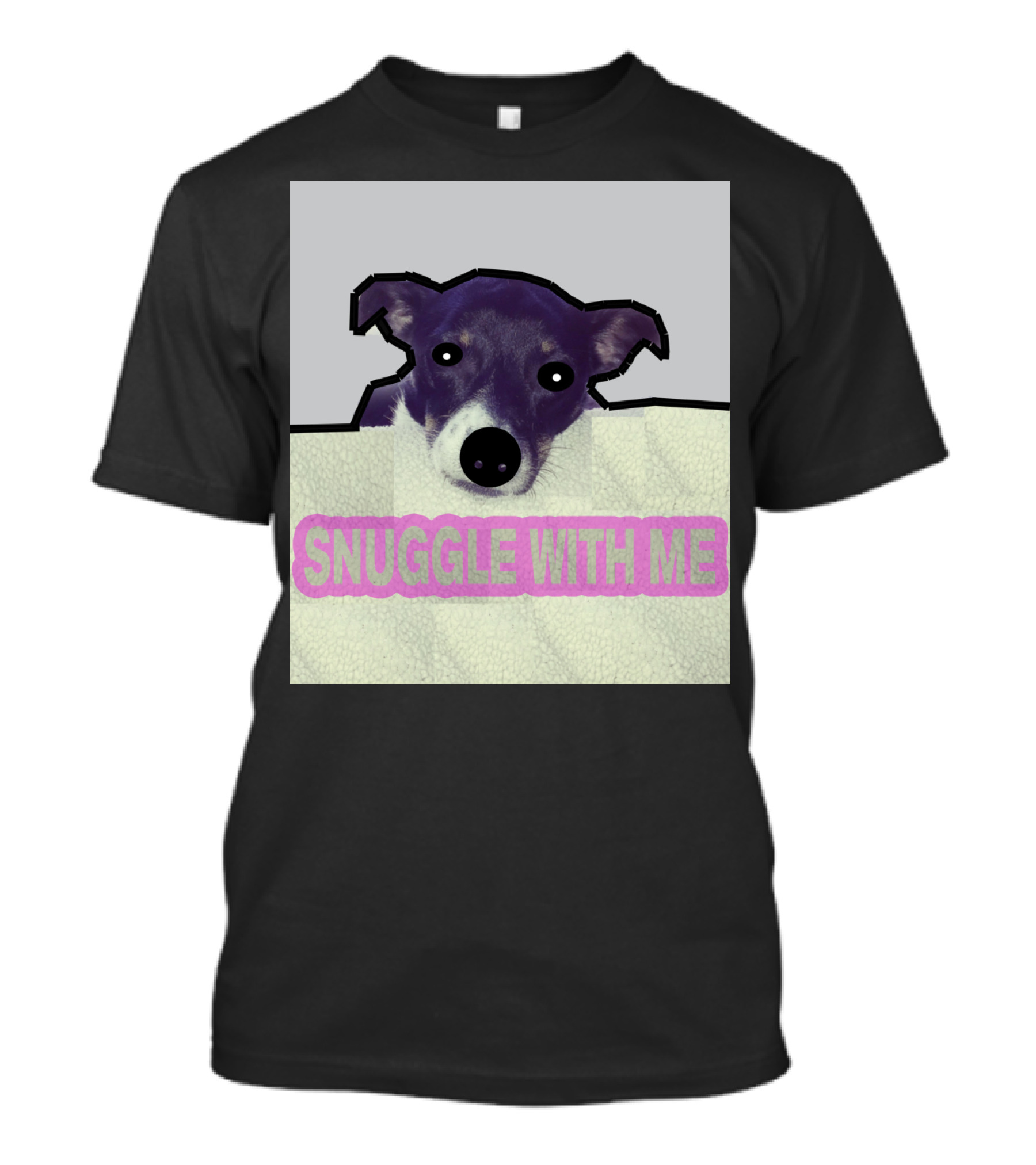 Charlie Snuggle With Me Dog Image T-Shirt