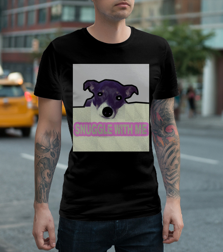 Charlie Snuggle With Me Dog Image T-Shirt