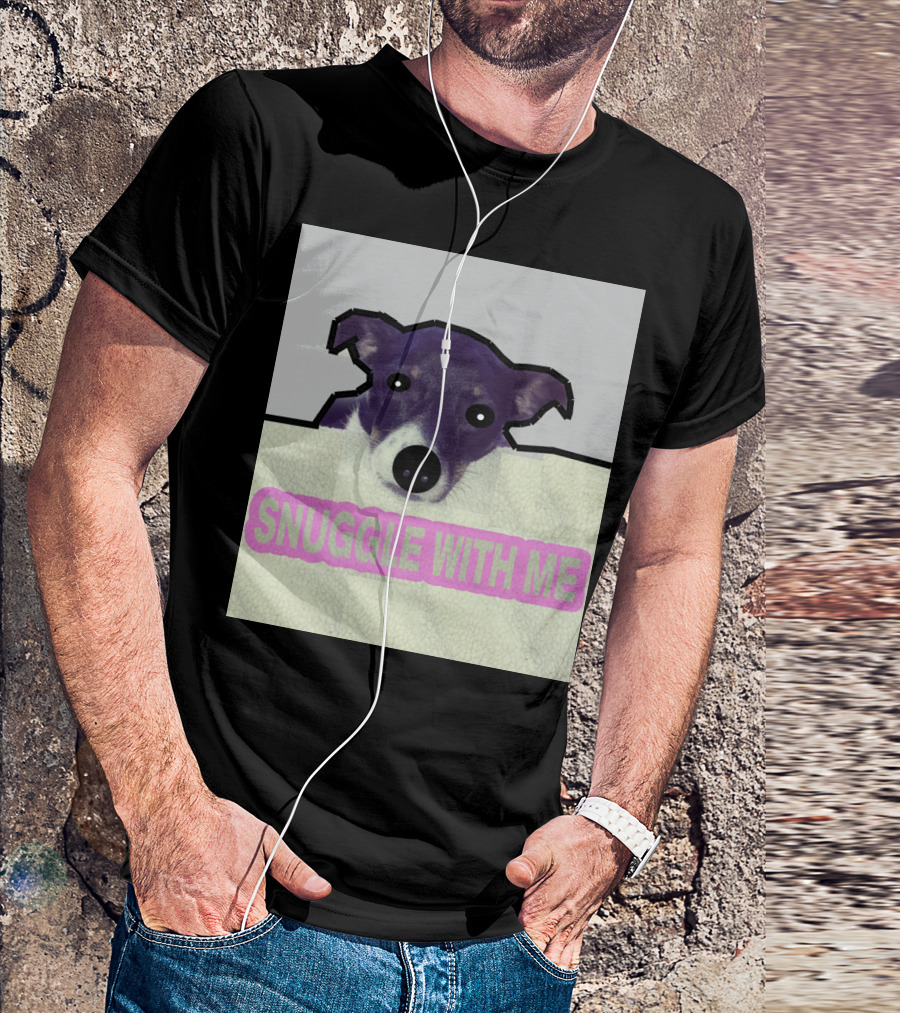 Charlie Snuggle With Me Dog Image T-Shirt