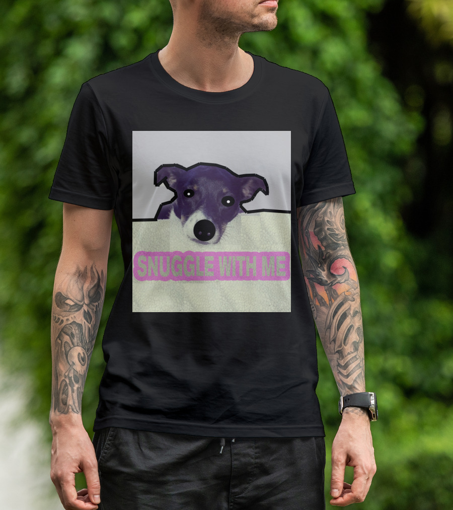 Charlie Snuggle With Me Dog Image T-Shirt