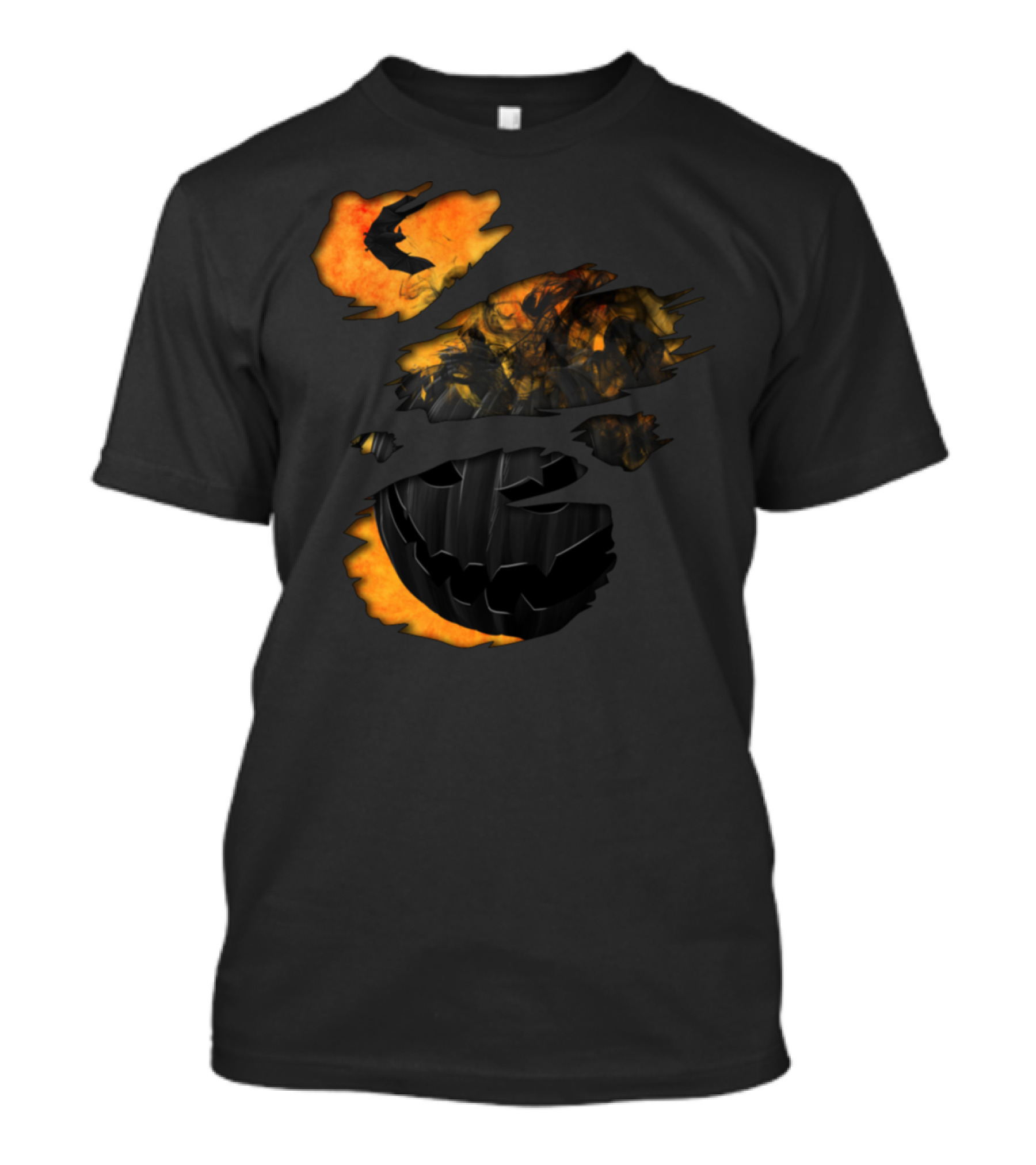 Halloween Scary Pumpkin Kuerbis Happy Trick Or Treat Moon T-Shirt