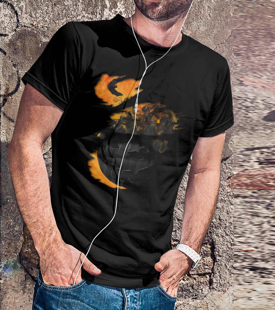 Halloween Scary Pumpkin Kuerbis Happy Trick Or Treat Moon T-Shirt