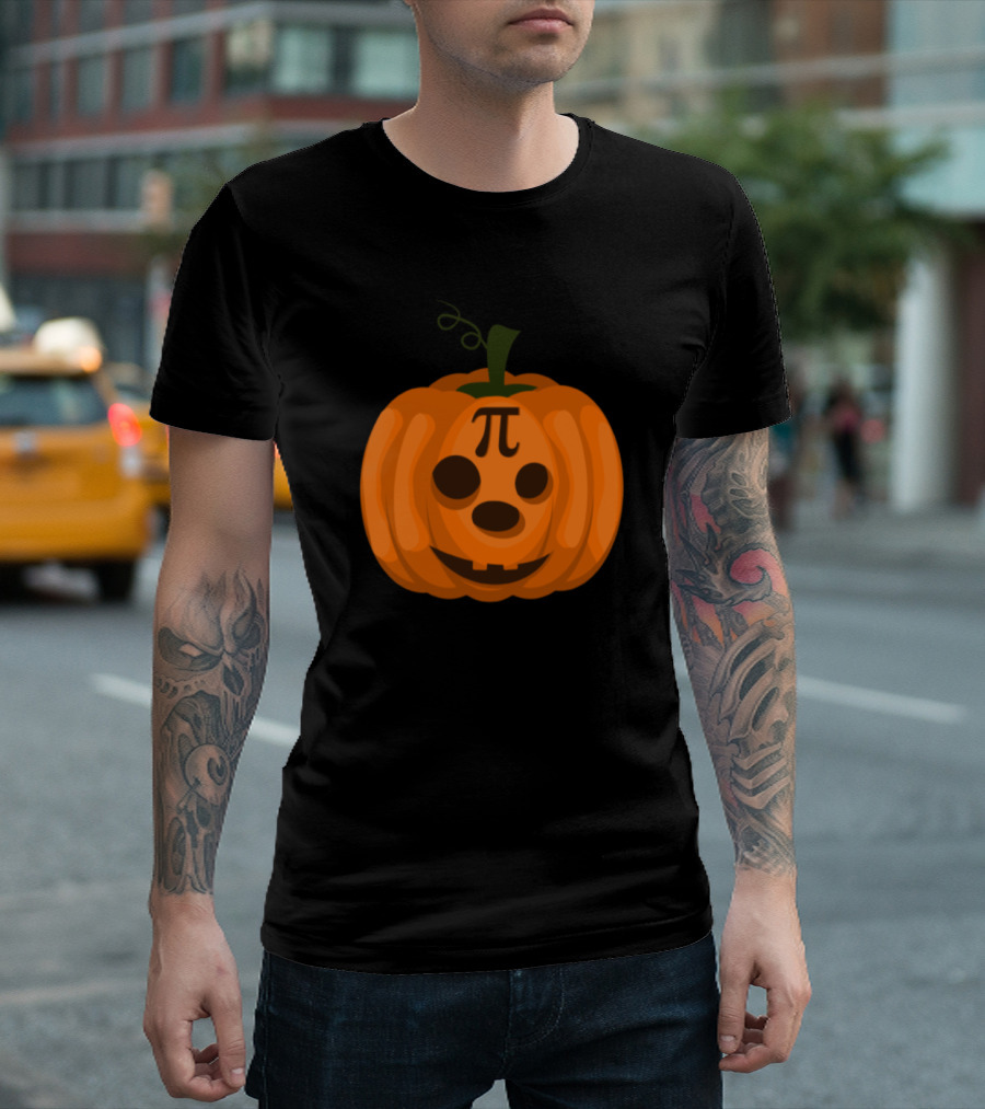 Halloween Pumpkin Pi Jack-o'-lantern Thanksgiving Pie T-Shirt