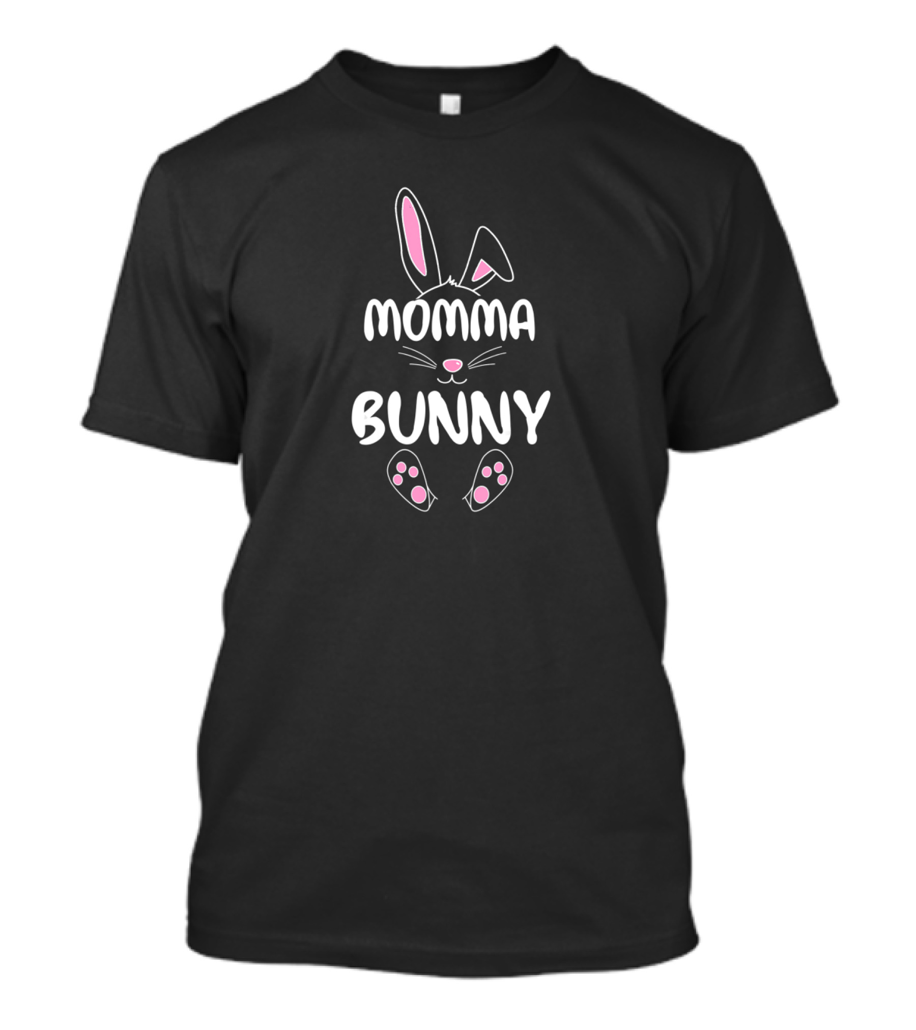 Momma Bunny Easter Group Rabbit Ears And Whiskers T-Shirt