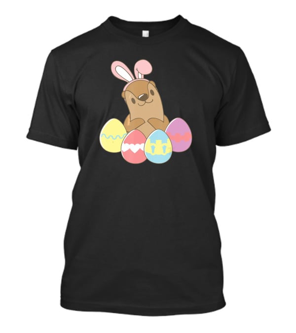 Easter Otter Rabbit Funny Sea Otter Easter Hunter T-Shirt