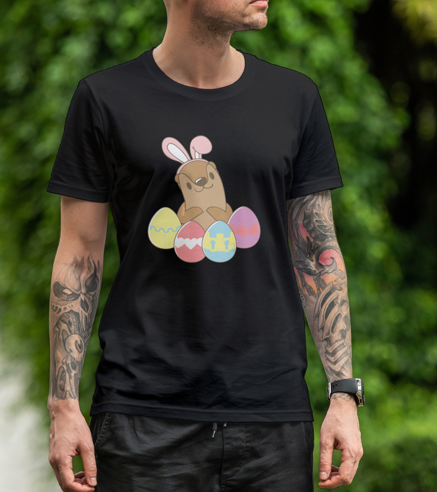 Easter Otter Rabbit Funny Sea Otter Easter Hunter T-Shirt