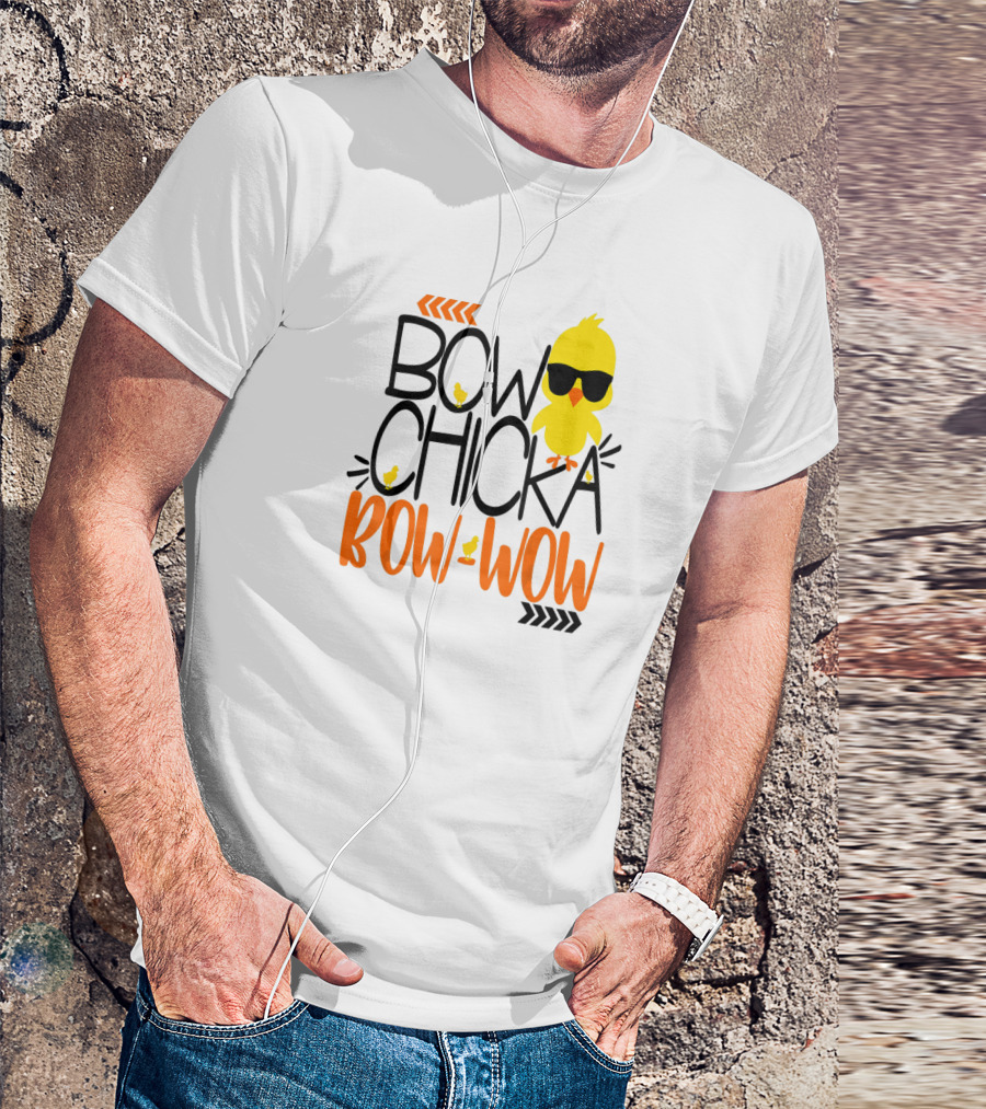 Boys Easter Bow Chicka Bow Wow Kids Chick Sunglasses T-Shirt