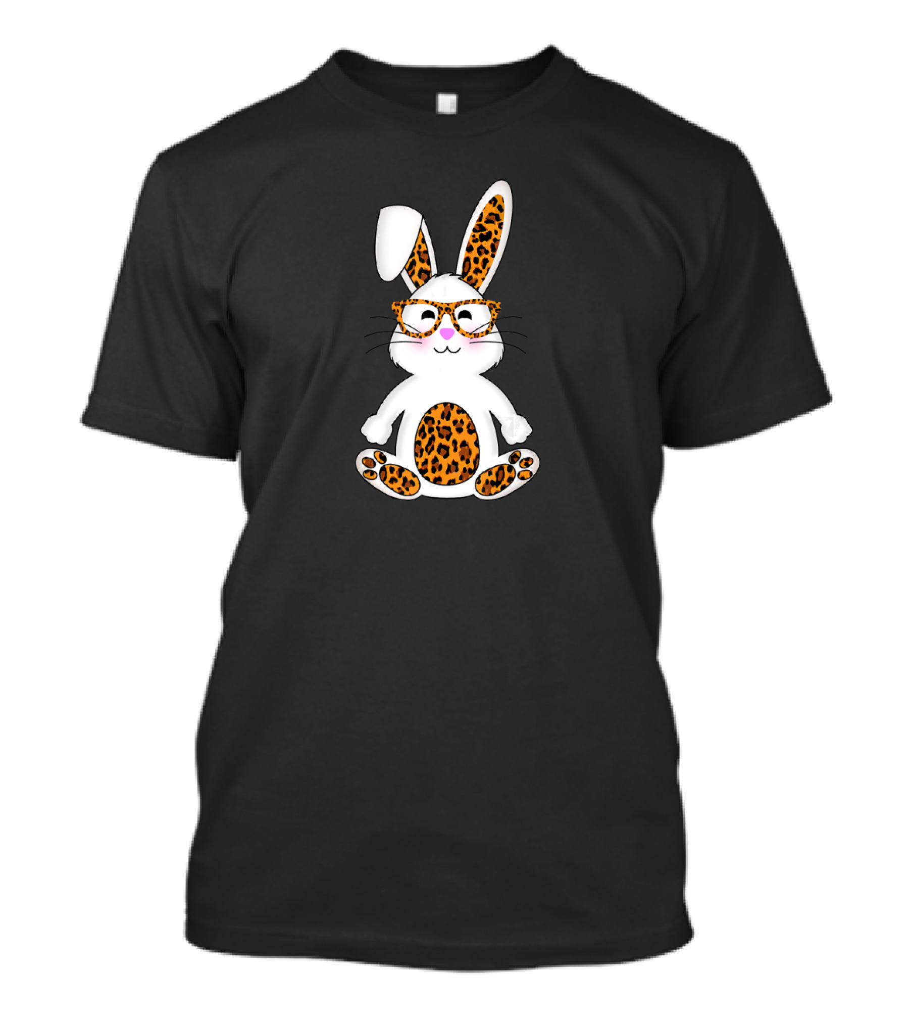 Rabbit Bunny With Leopard Sunglasses Easter T-Shirt
