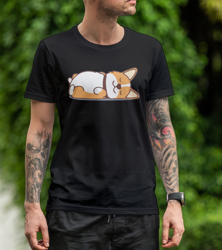 Lazy Corgi Not Today Cute Dog T-Shirt