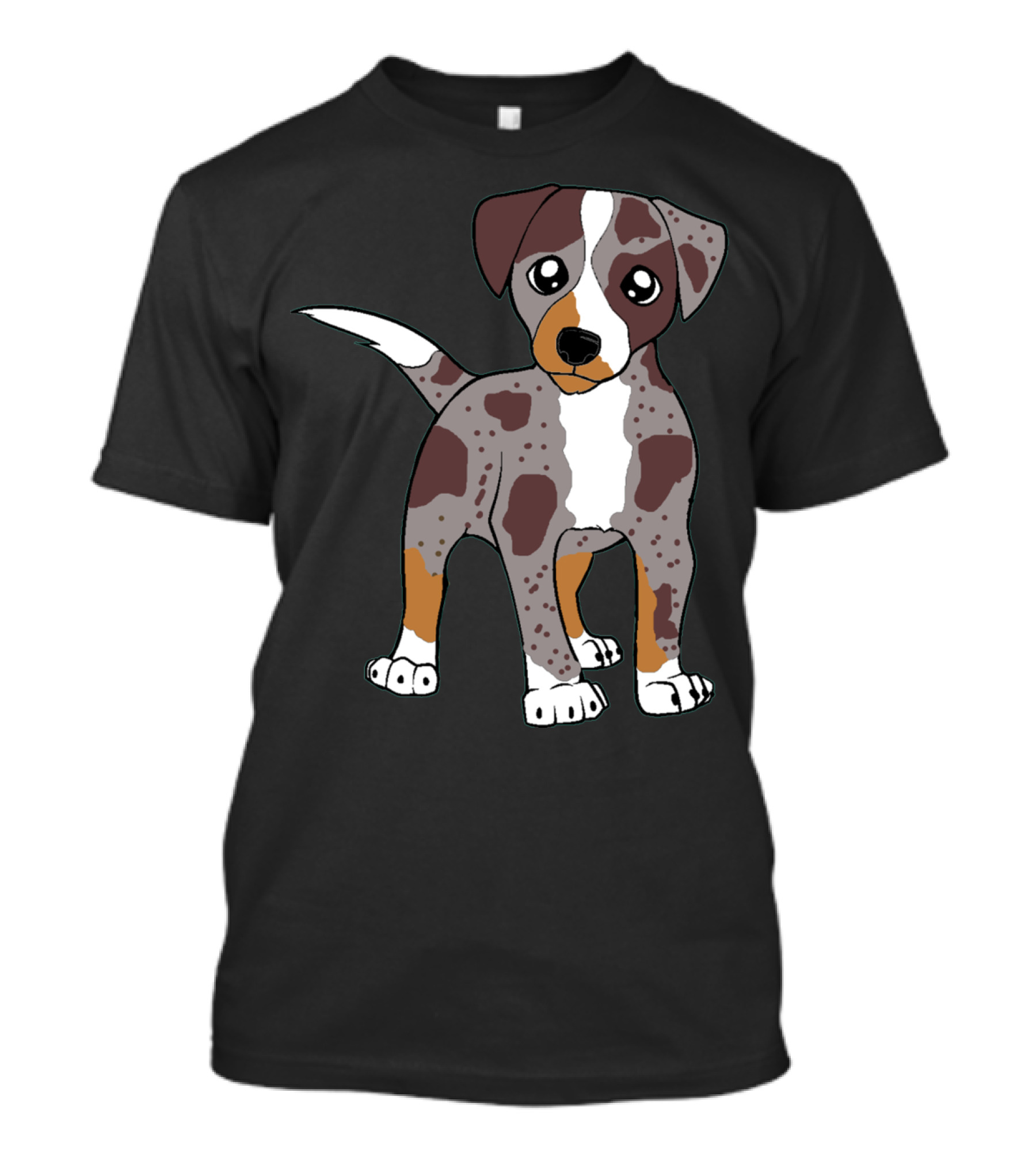 Catahoula Leopard Dog Red Merle Cartoon Puppy T-Shirt