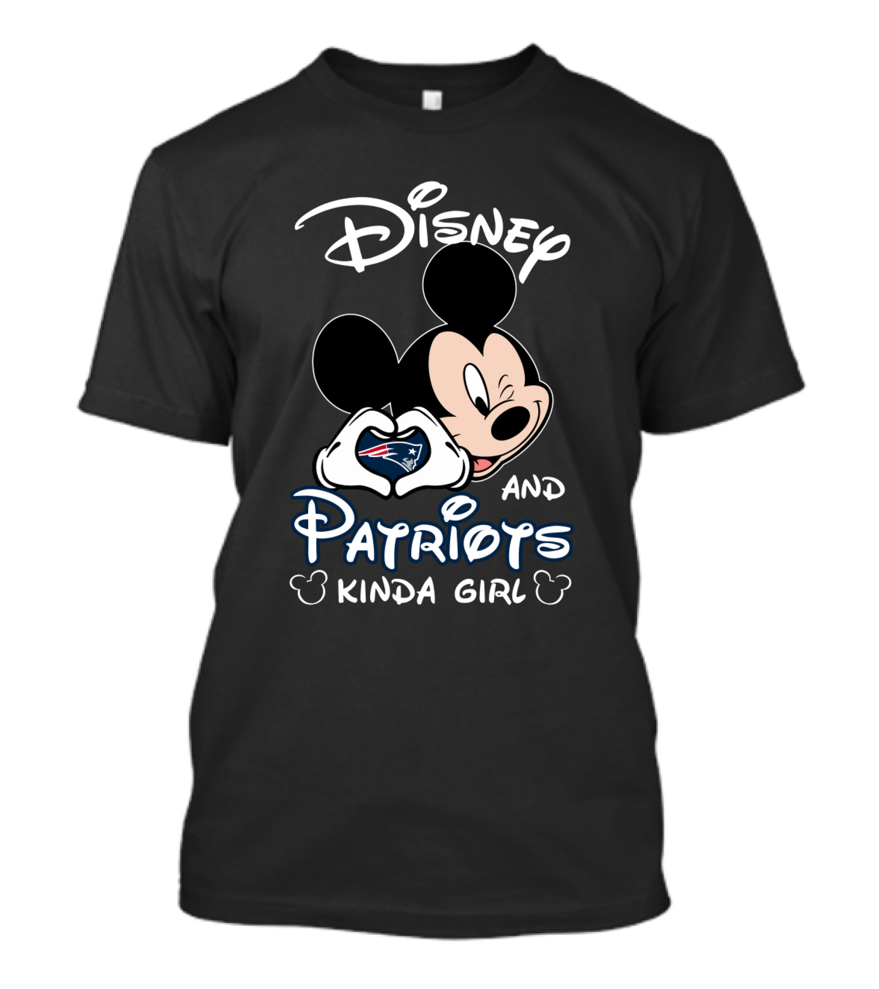 Disney And Patriots Kinda Girl Mickey T-Shirt