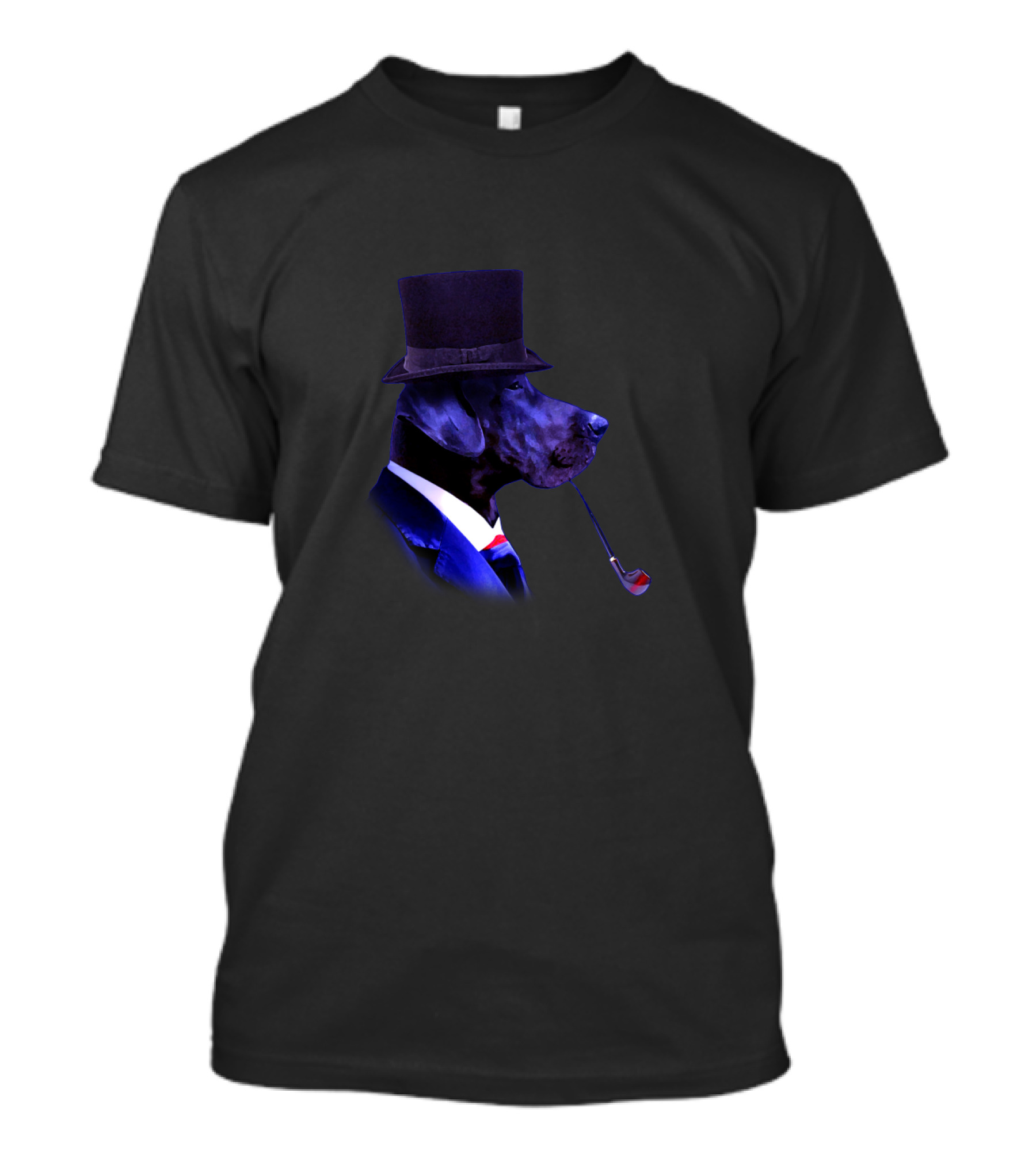 Top Hat Dog Posh Canine With Suit And Pipe T-Shirt
