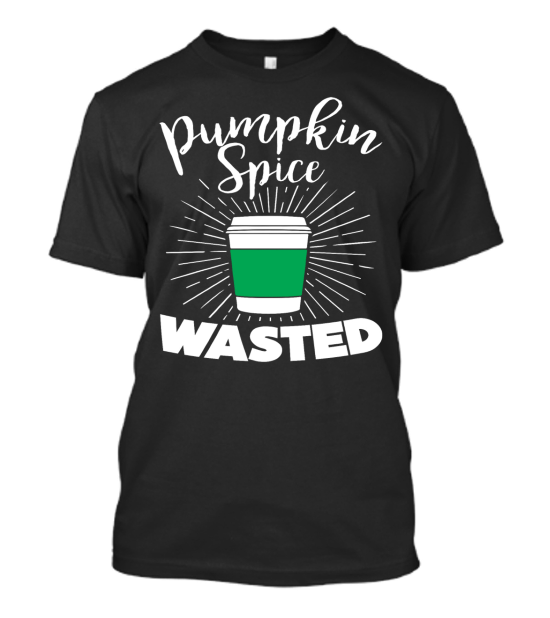 Pumpkin Spice Wasted Coffee Funny Fall T-Shirt