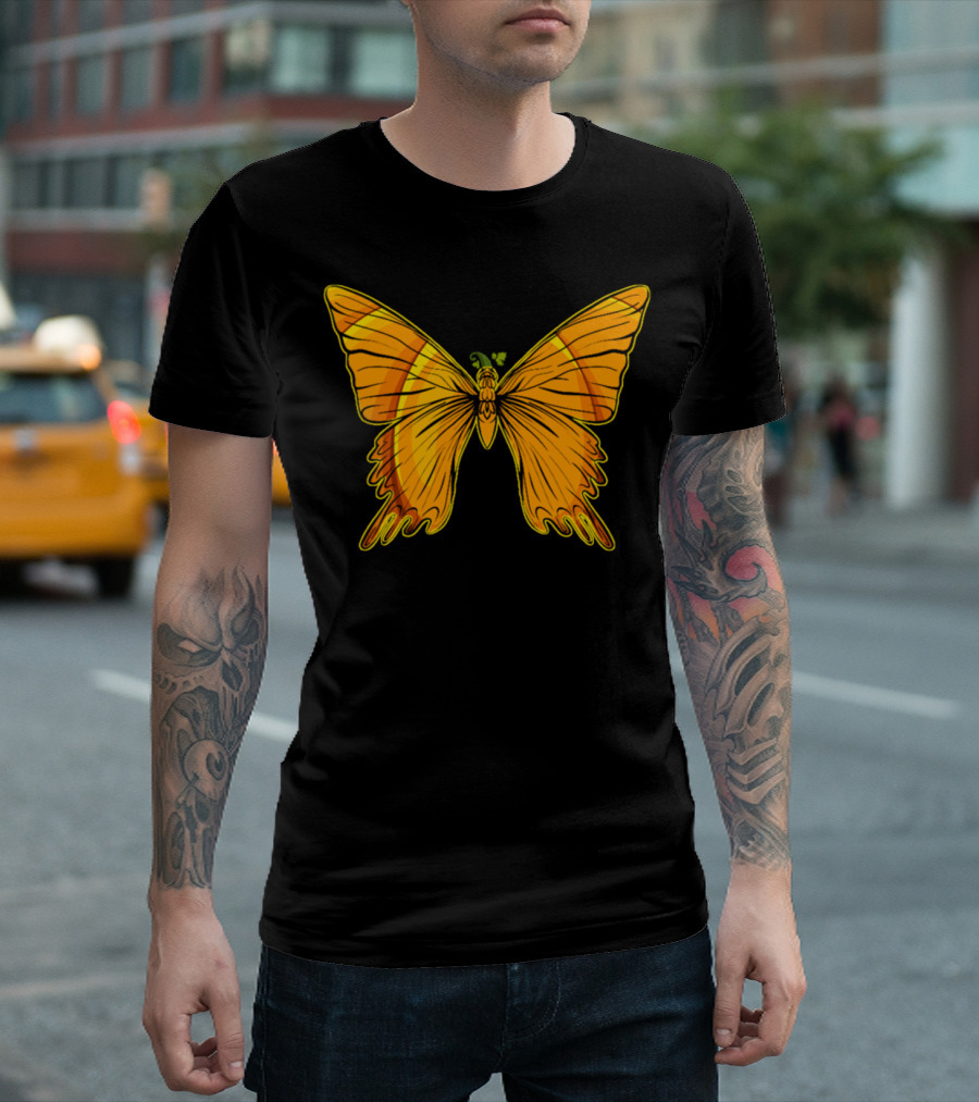 Butterfly Pumpkin Monarch Orange Wings T-Shirt