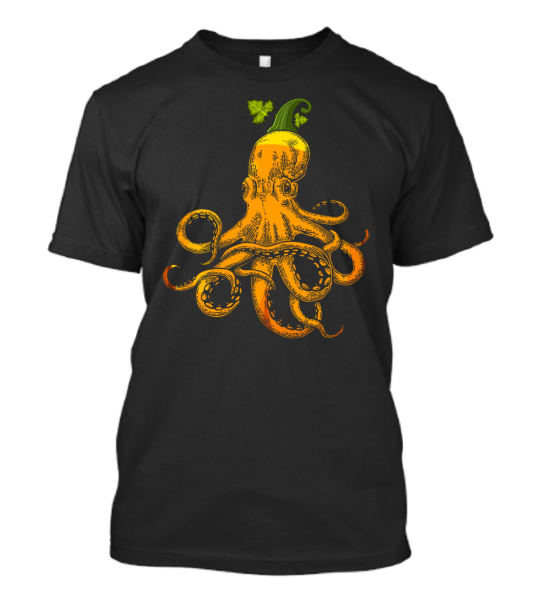 Octopus Pumpkin Halloween Mashup T-Shirt