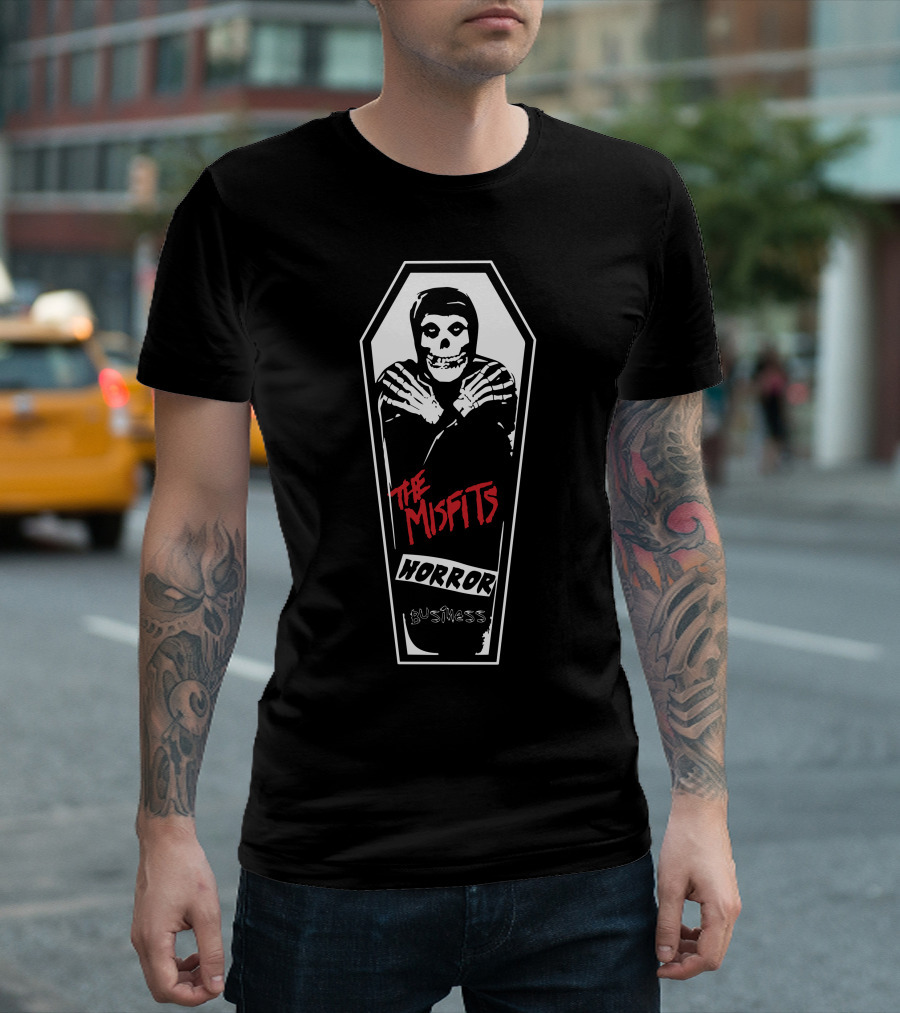 The Misfits Horror Business Coffin T-Shirt