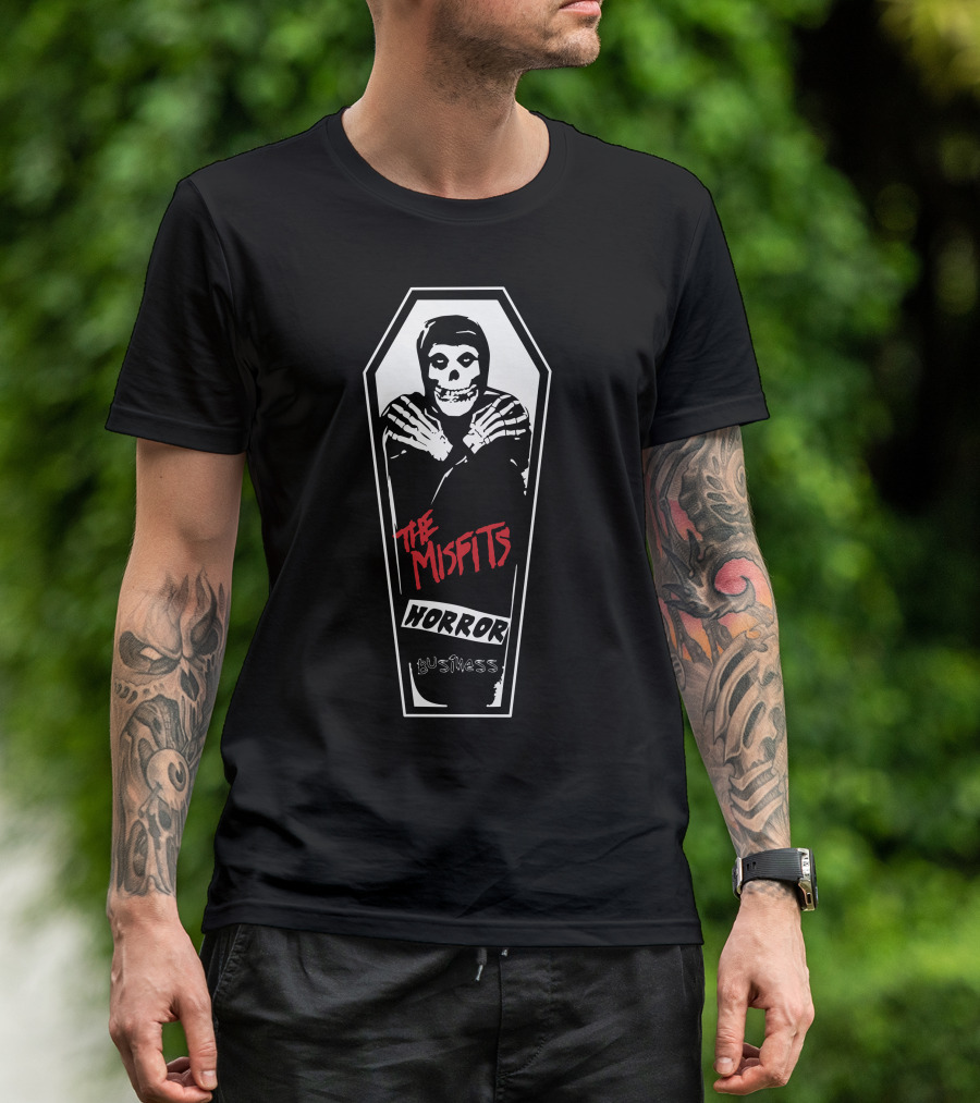 The Misfits Horror Business Coffin T-Shirt