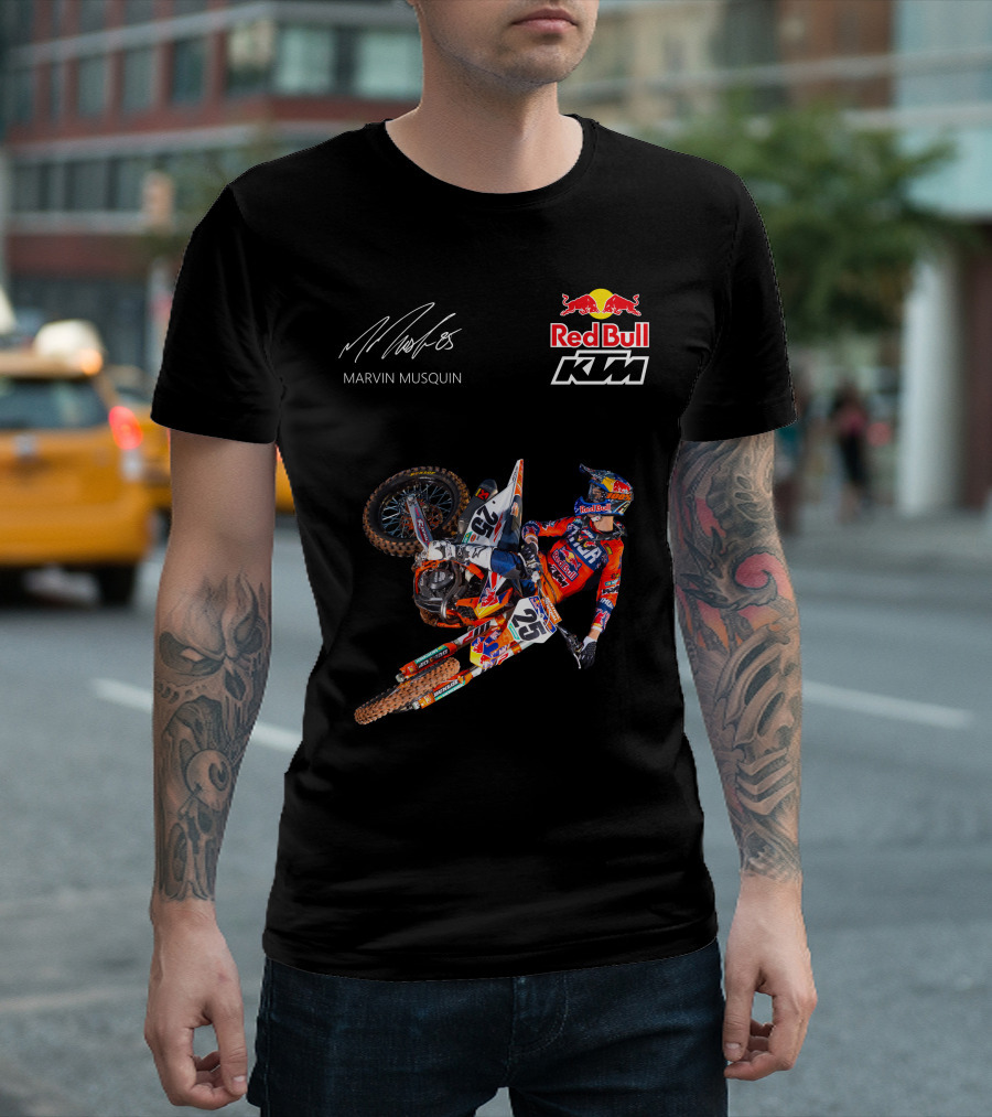 Marvin Musquin Red Bull KTM Racing Action Signature T-Shirt