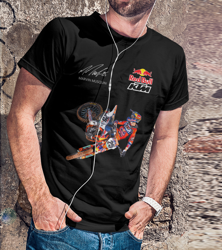 Marvin Musquin Red Bull KTM Racing Action Signature T-Shirt