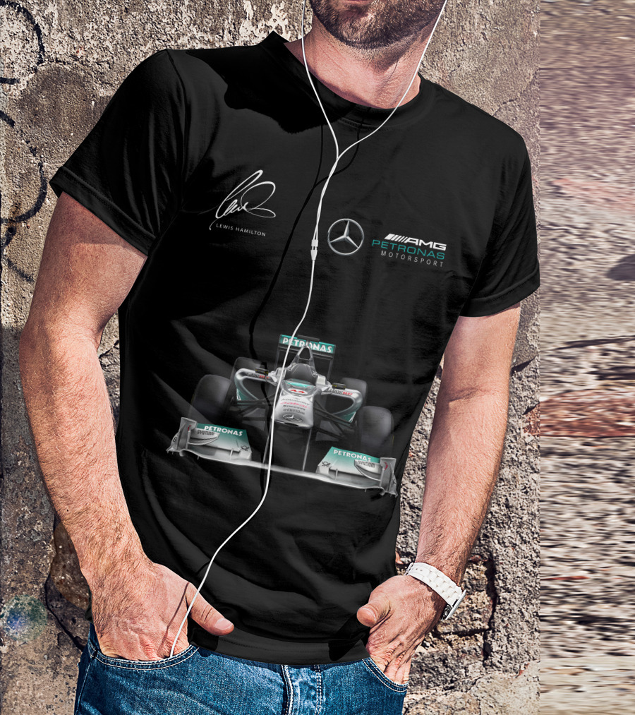 Lewis Hamilton Mercedes AMG Petronas Motorsport Formula One Racing T-Shirt